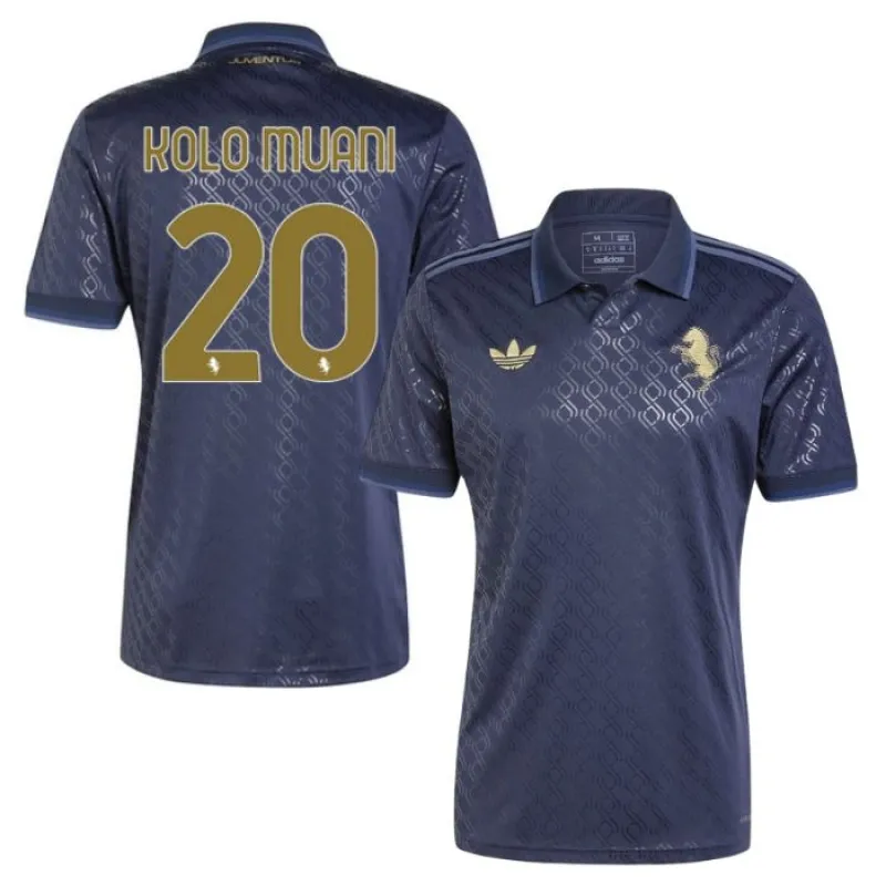 Kolo Muani's Juventus 2024/25 Third Jersey - Navy Blue