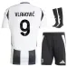 Conjunto de camisetas infantiles de local de Juventus 2024/25 de Vlahovic - Blanco