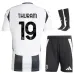 Conjunto de camisetas infantiles de local de Juventus 2024/25 de Thuram - Blanco