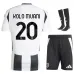 Kolo Muani's Juventus 2024/25 Home Children's Jersey Set - White