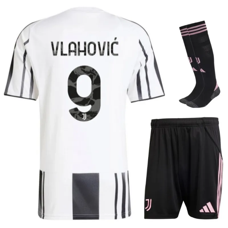 Kit per bambini VLAHOVIC Juventus 2025/26 casa - Bianca