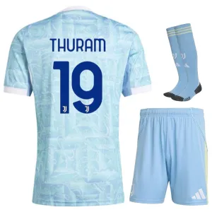 Juventus THURAM 2025/26 Kids' Jersey Set - Blue
