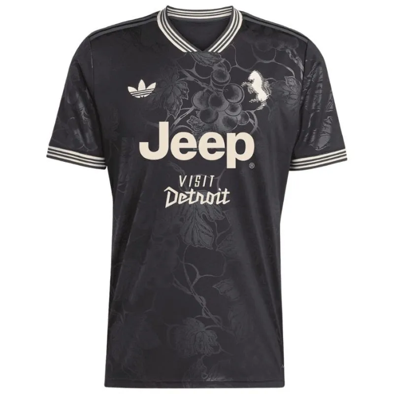 Juventus THURAM 2025/26 Third Kids' Kit Jersey - Black