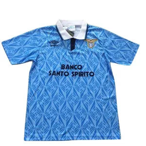 Lazio 1991 Retro Home Jersey - Blue