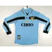 Camisa de casa retro de manga larga de Lazio 1998 - 00 - Azul