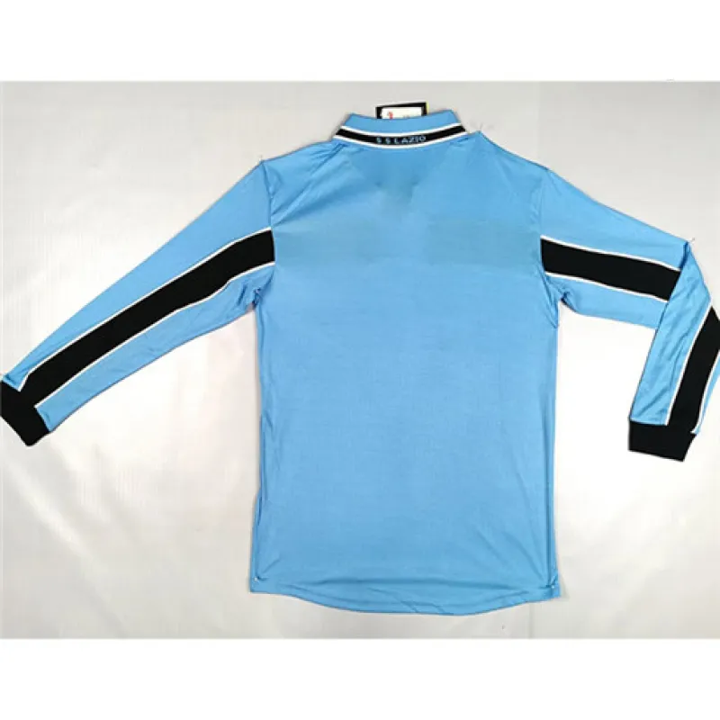 Camisa de casa retro de manga larga de Lazio 1998 - 00 - Azul