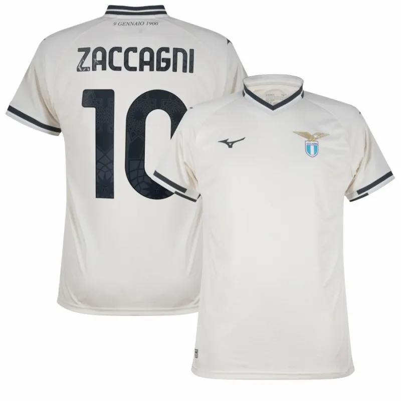 Lazio ZACCAGNI 2025/26 Auswärtstrikot - Weiß