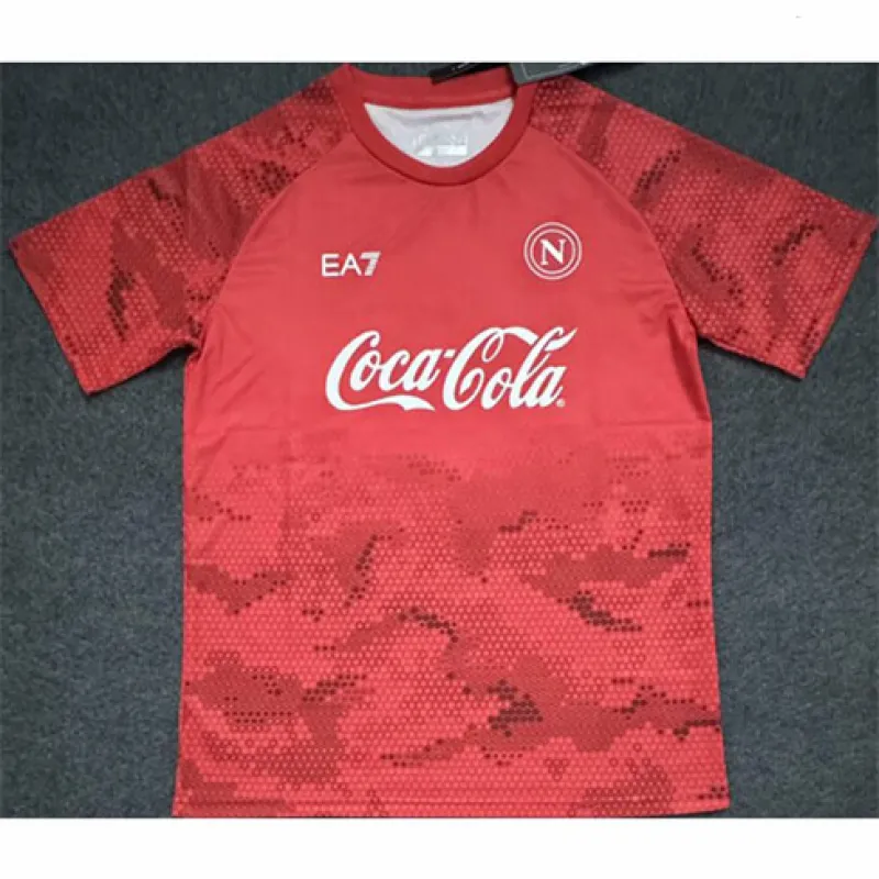 Maillot d'entraînement pré-match de Naples 2024/25 - Rouge