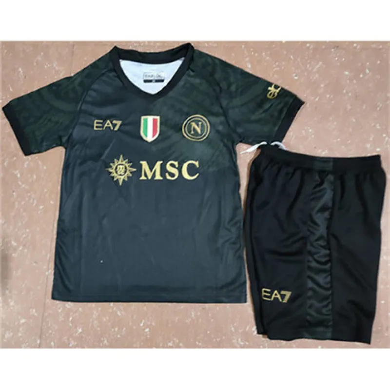 Napoli 2024/25 Third Kids Jersey - Black