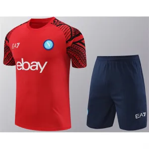 Napoli 2024/25 Trainingsshirt + Shorts - Rot