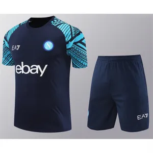 Napoli 2024/25 Trainingsshirt A + Shorts - Blau