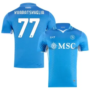 Kvaratskhelia's Napoli 2024/25 Home Jersey - Blue