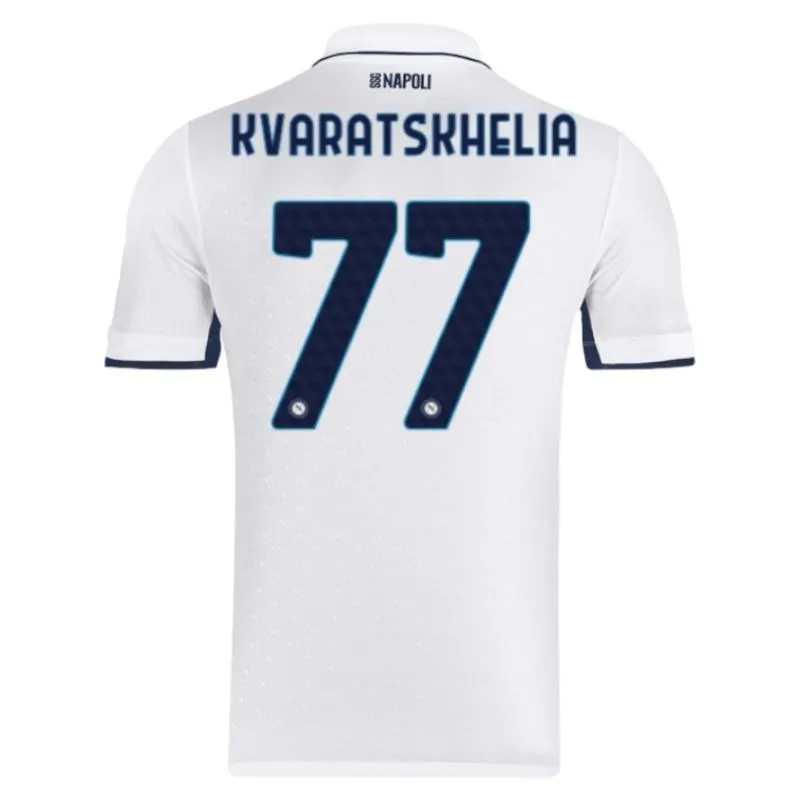 Maglia di fuori campo di Napoli 2024/25 di Kvaratskhelia - Bianca
