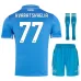 Kvaratskhelia's Napoli 2024/25 Home Kids' Jersey Set - Blue