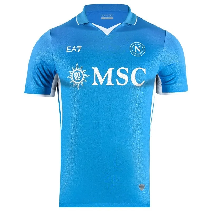 Kvaratskhelia's Napoli 2024/25 Home Kids' Jersey Set - Blue