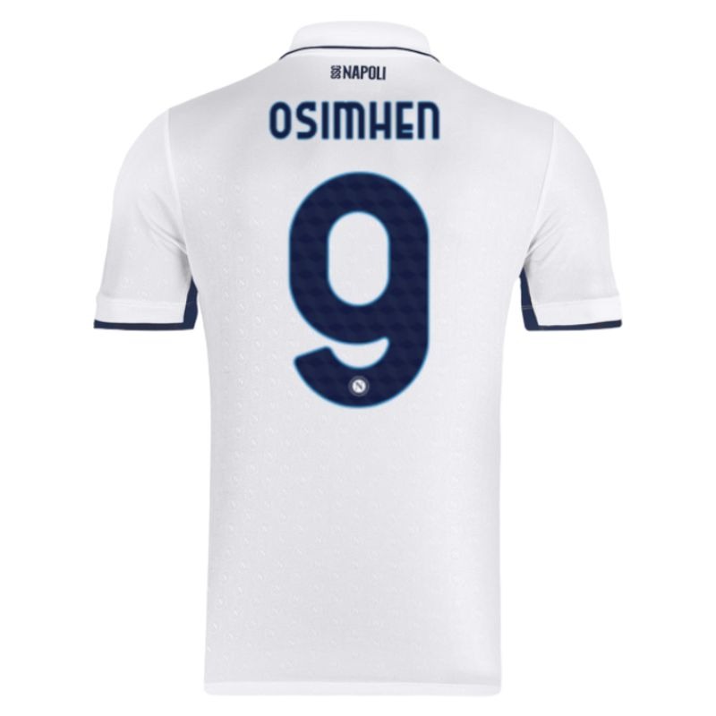 Juego de camisetas para niños de campo de fuera de Napoli 2024/25 de Osimhen - Blanca