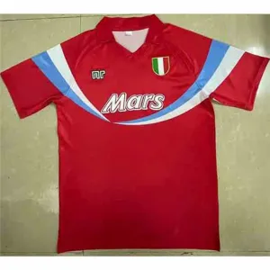 Napoli 1990/91 Away Retro Jersey - Red