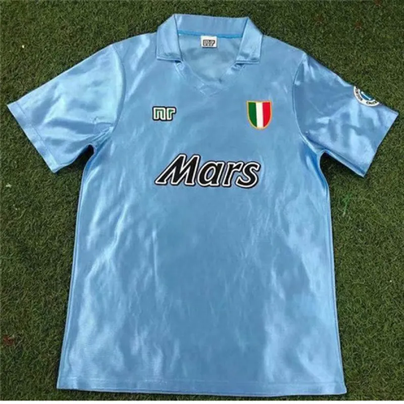 Maillot rétro domicile de Naples 1990/91 - Bleu