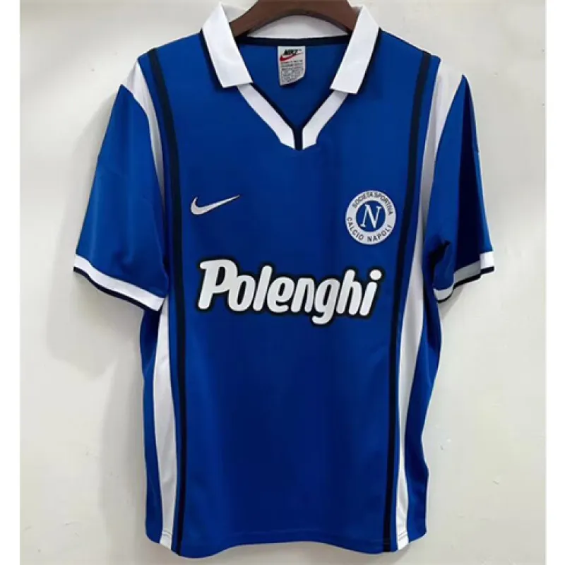 Maillot rétro domicile de Naples 1998 - Bleu