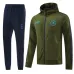 Napoli 2024/25 Hooded Sports Jacket - Green