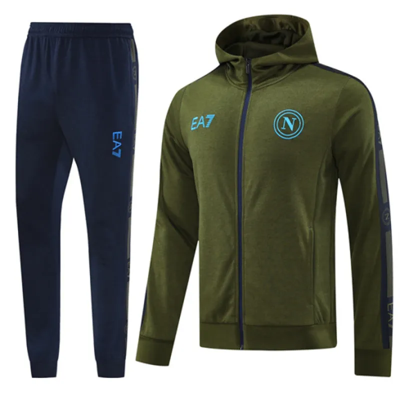 Napoli 2024/25 Hooded Sports Jacket - Green