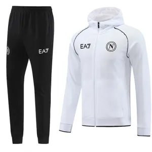 Napoli 2024/25 Kapuzen-Sportjacke - Weiß