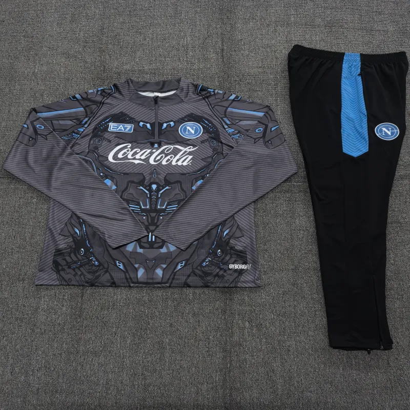 Napoli 2025/26 Ensemble Sport Enfant Gris