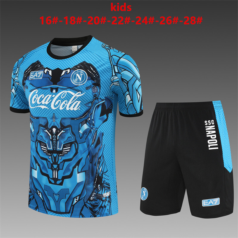 Napoli 2025/26 Kids Training Set blue