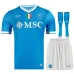 Ensemble de maillot enfant à domicile du Napoli 2025/26 - Bleu
