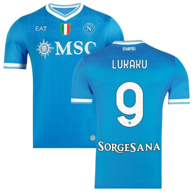 Maglia di casa di LUKAKU per il Napoli 2025/26 - Blu