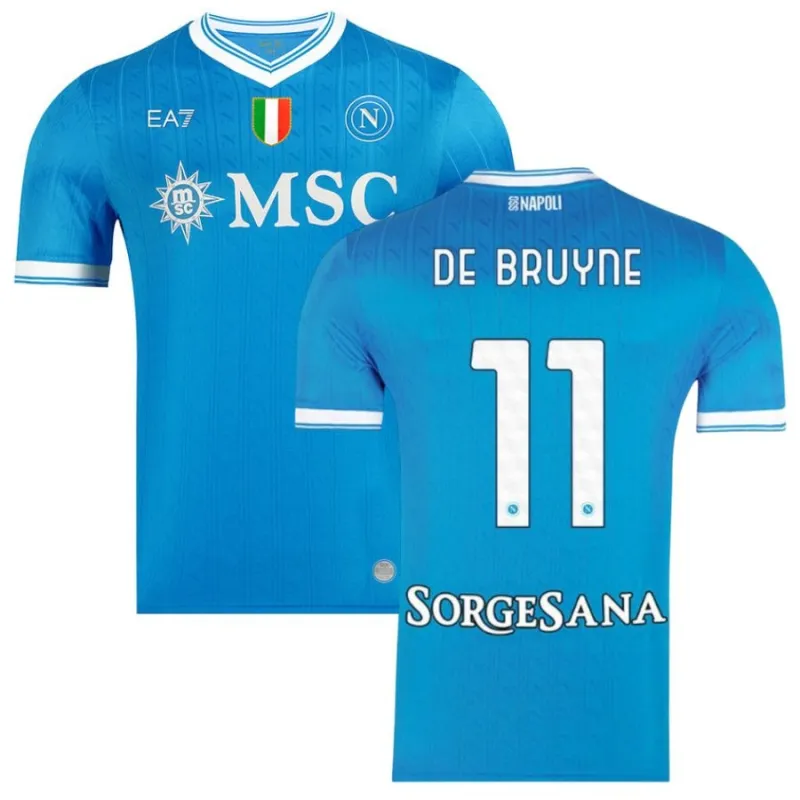 Maglia di casa di DE BRUYNE per il Napoli 2025/26 - Blu