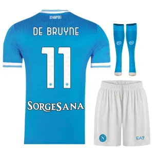 Napoli DE BRUYNE 2025/26 Home Kids' Jersey Set - Blue