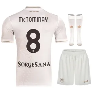 Napoli McTOMINAY 2025/26 Away Kids' Jersey Set - Beige