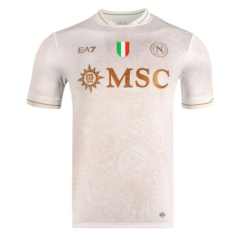 Napoli DE BRUYNE 2025/26 Away Kids' Jersey Set - Beige