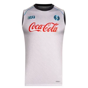 Napoli 2025/26 Ärmelloses Trainingsshirt - Silber