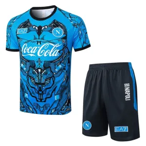Neapel 2025/26 Trainings Trikot + Shorts - Blau
