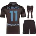 Napoli DE BRUYNE 2025/26 Third Kids Kit - Black
