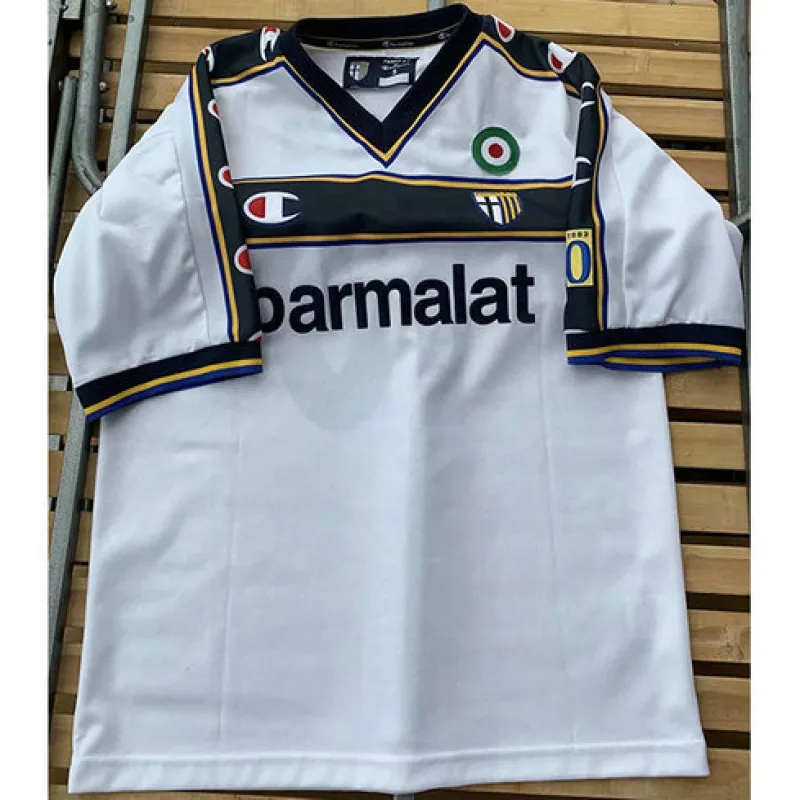 Camisa retro de casa de Parma 2001/02 - Blanca