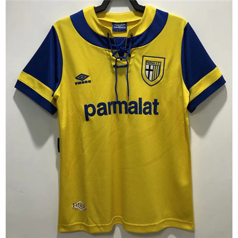 Camisa retro de viaje de Parma 1993-95 - Amarilla