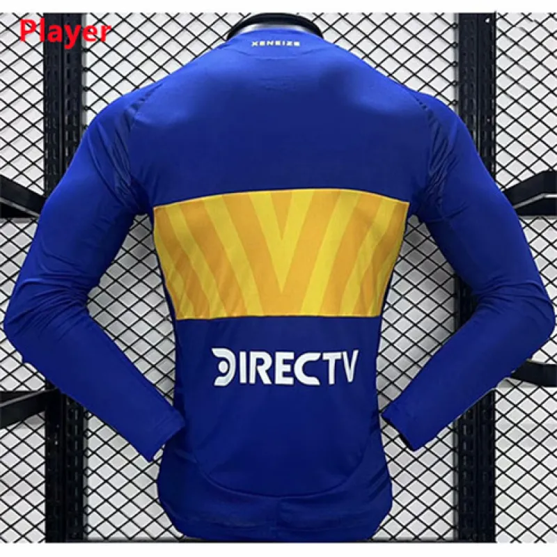 Boca Juniors 2024/25 Heimspielermit Langarm - Trikot - Blau