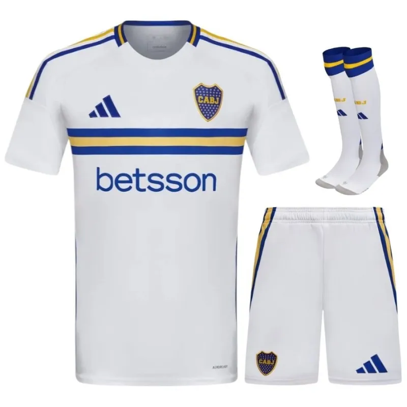 Boca Juniors 2024/25 Auswärts - Kinder - Trikotset - Weiß