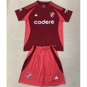 River Plate 2024/25 Kids' Away Jersey - Red