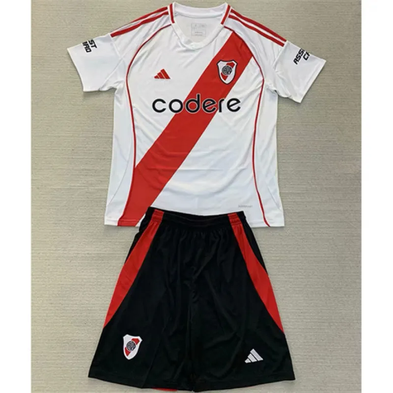 River Plate 2024/25 Heim-Trikot für Kinder - Weiß