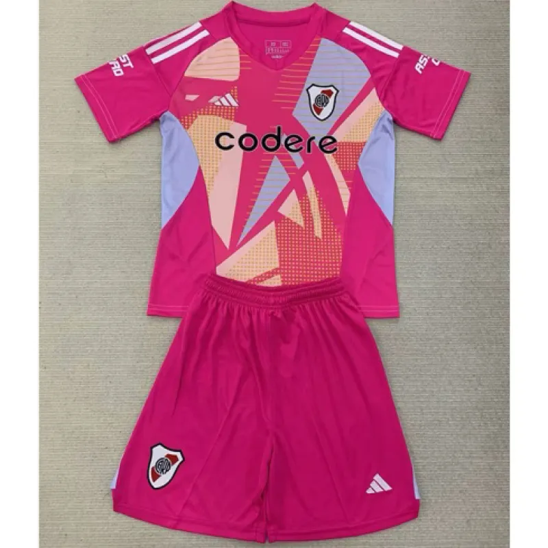 Maillot de gardien de but pour enfants de River Plate 2024/25 - Rose