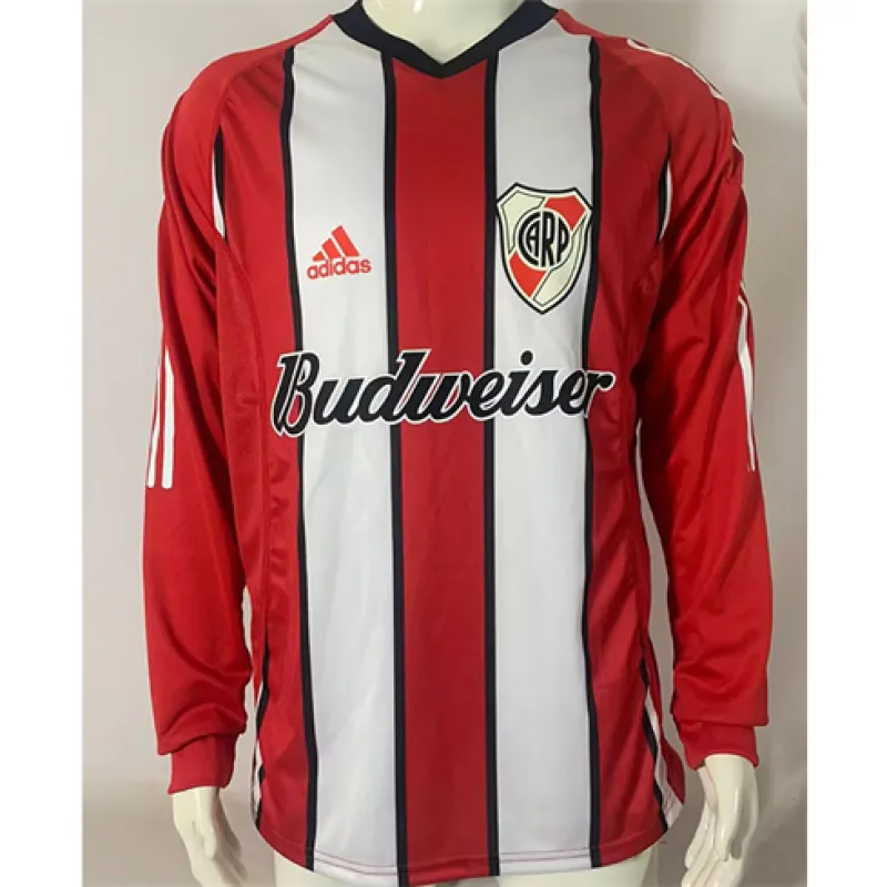 River Plate 2003/04 Away Retro Long Jersey - White