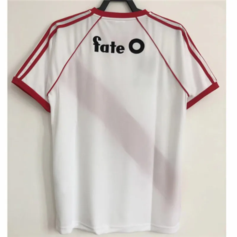 Camiseta retro de campo de River Plate en 1986 - Blanca