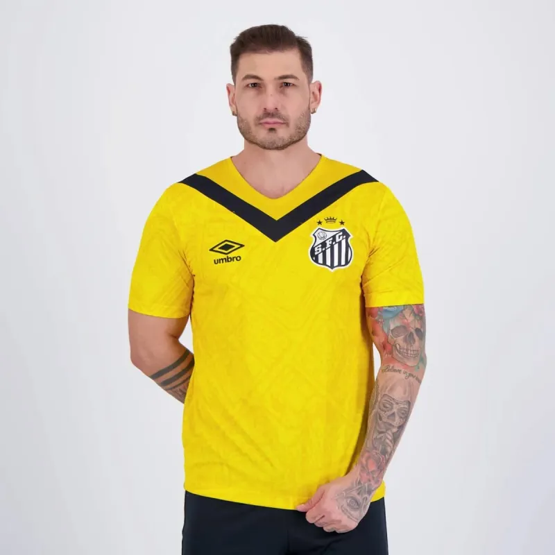 Maglia terza di trasferta 2024/25 di Santos - Giallo