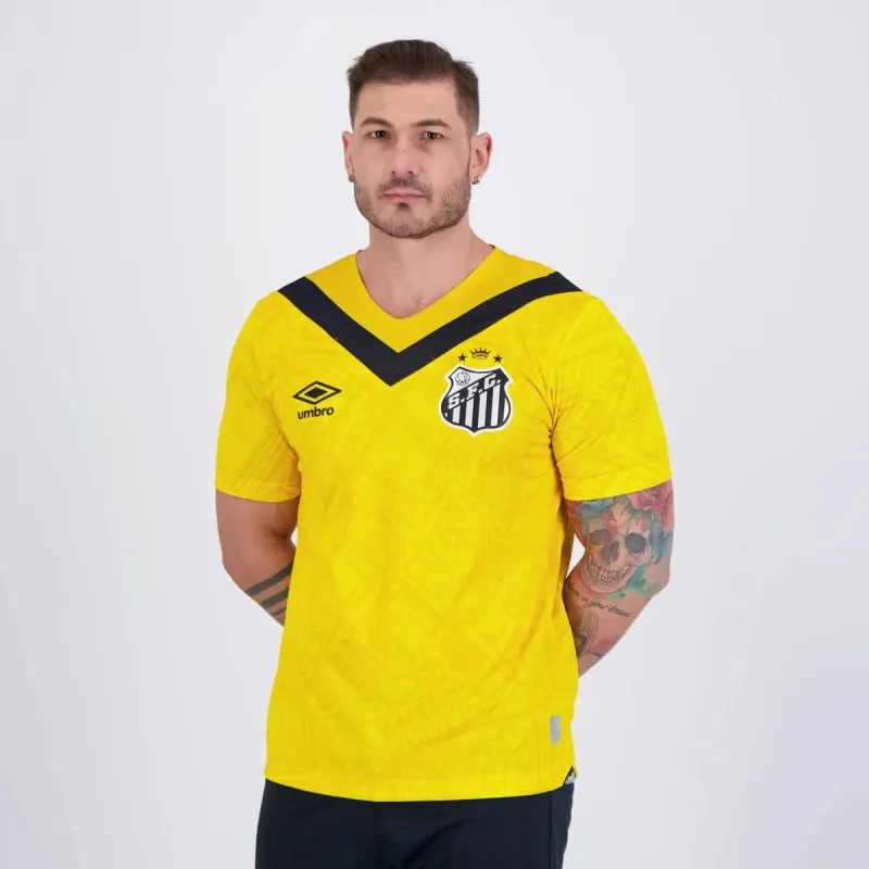 Maglia terza di trasferta 2024/25 di Santos - Giallo