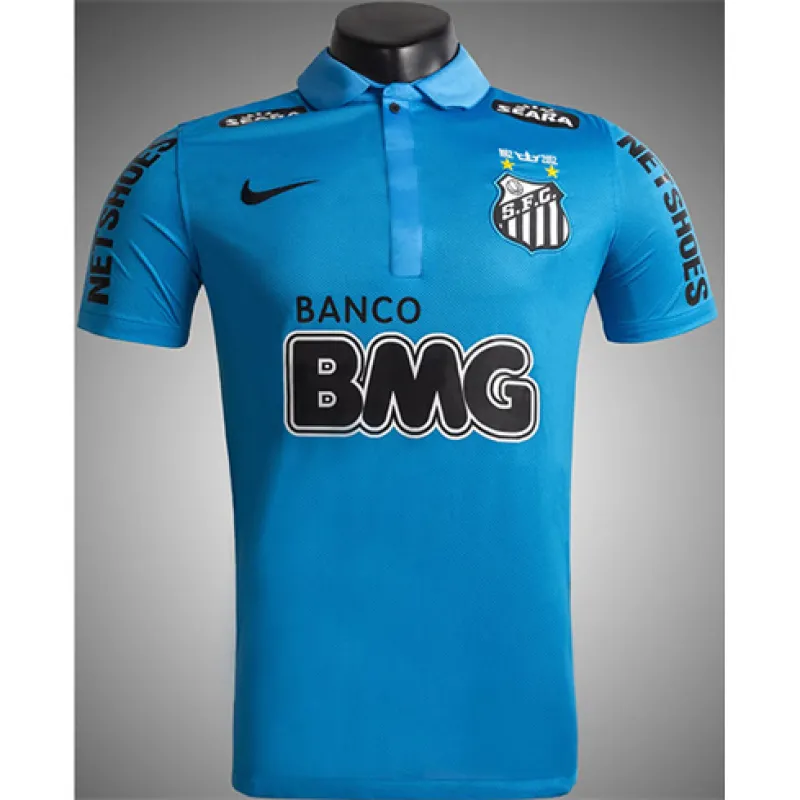 Camiseta de visitante retro de Santos 2011/12 - Azul