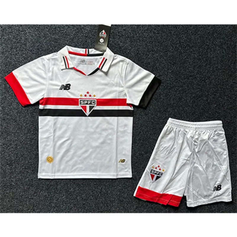 Camiseta local para niños de São Paulo 2024/25 - Blanca